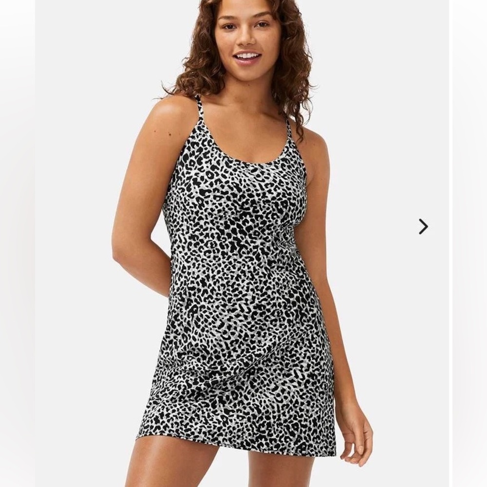 Outdoor Voices Doing Things Dress in Snow Leopard